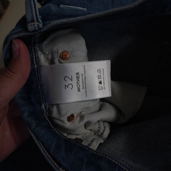Mother The Double Swooner Hover Size 32 High Waist - Picture 8 of 12